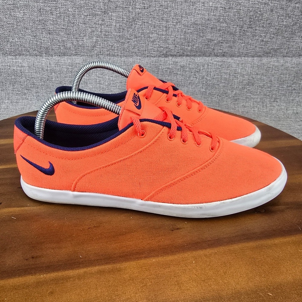 Nike SB Check‎ Canvas Bright Mango & Navy Orange Sneakers 724747-641 Womens 10